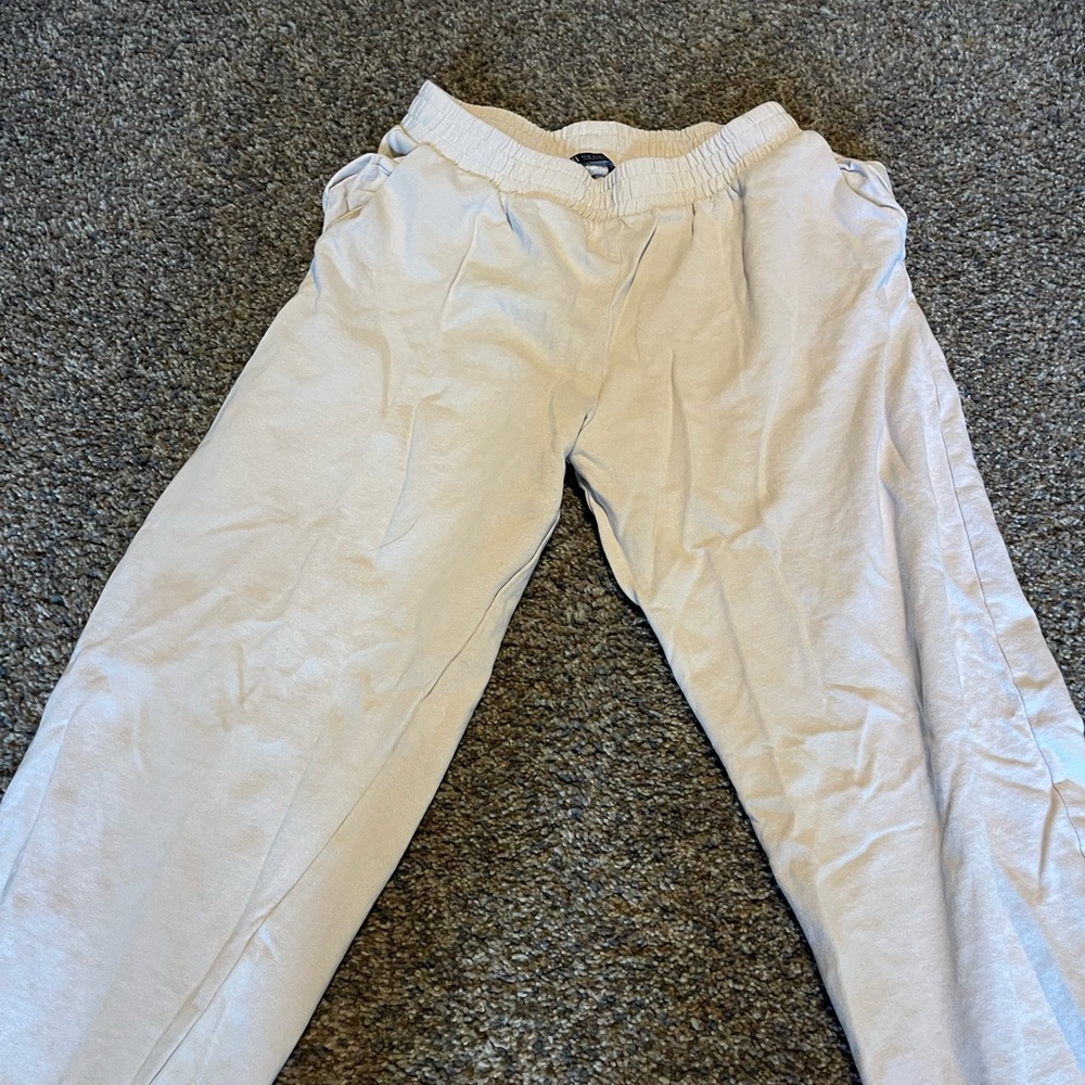 Zara Women's Cream Pantsuit